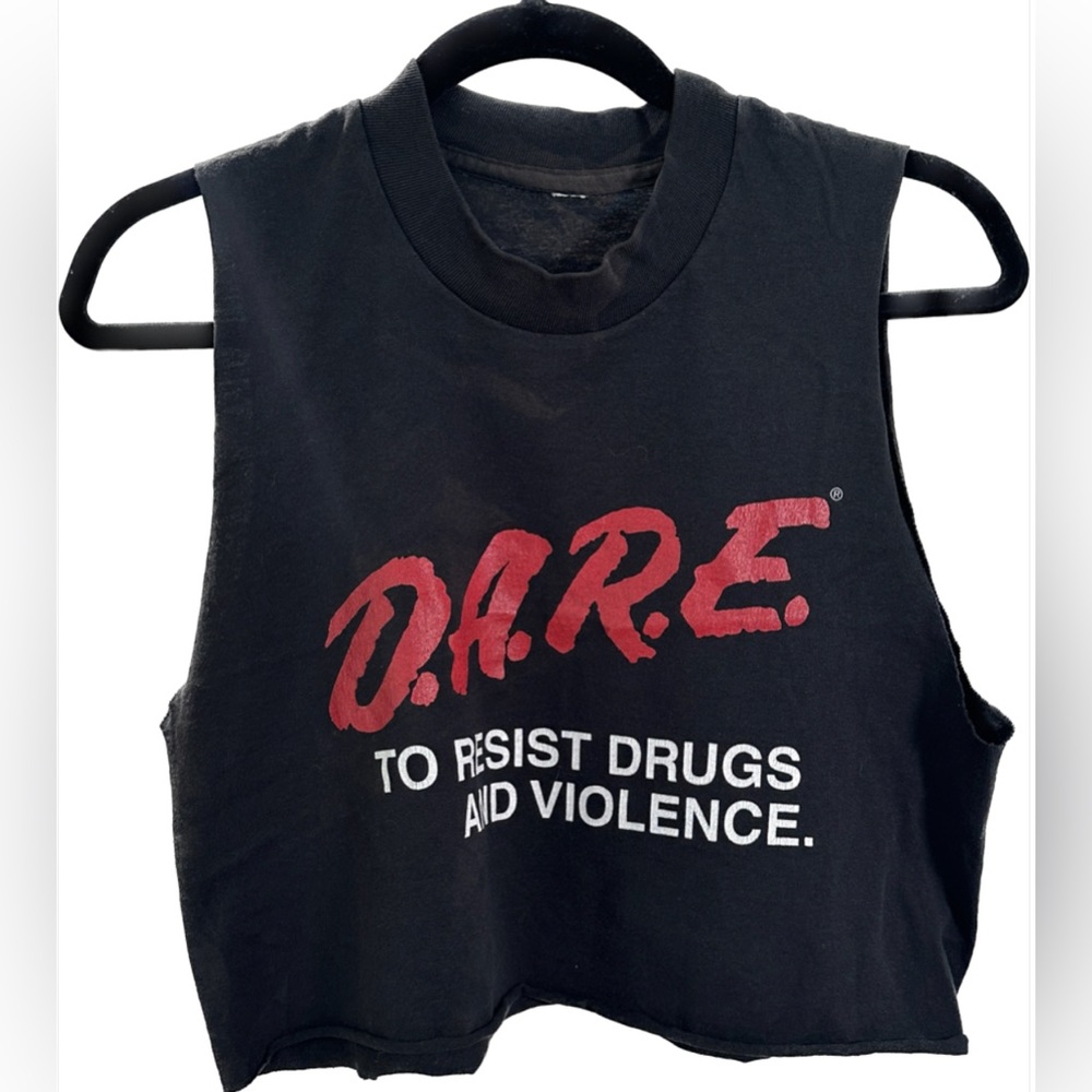 D.A.R.E. vintage crop top
